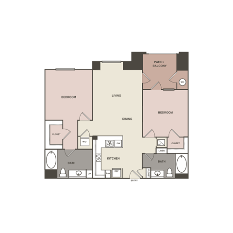bedroom floor plan | the mansions on the park